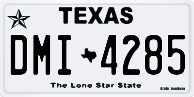 TX license plate DMI4285