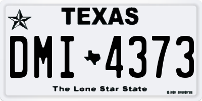 TX license plate DMI4373