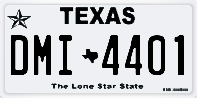 TX license plate DMI4401