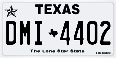 TX license plate DMI4402