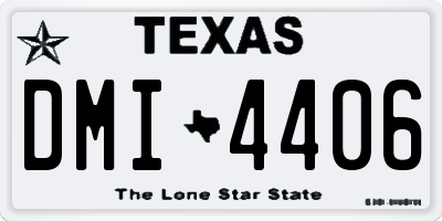 TX license plate DMI4406