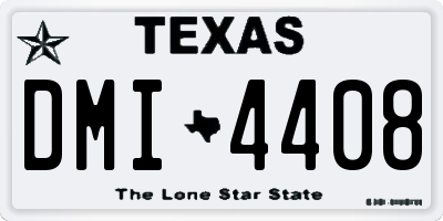TX license plate DMI4408