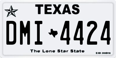 TX license plate DMI4424