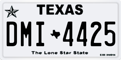 TX license plate DMI4425