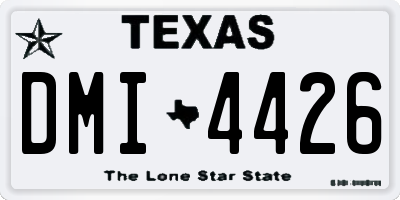 TX license plate DMI4426