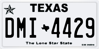 TX license plate DMI4429