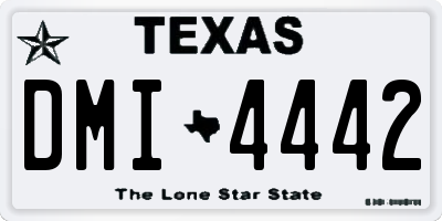 TX license plate DMI4442