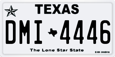TX license plate DMI4446