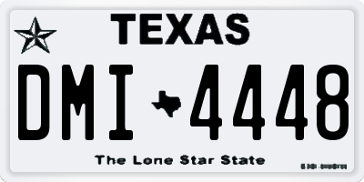 TX license plate DMI4448