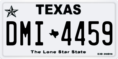TX license plate DMI4459