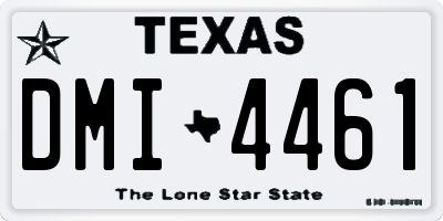 TX license plate DMI4461