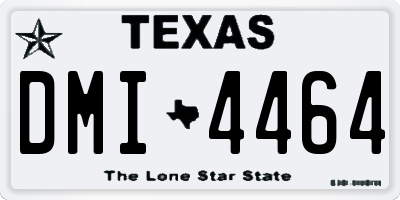 TX license plate DMI4464