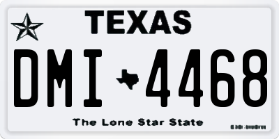 TX license plate DMI4468