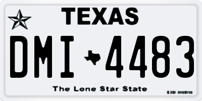 TX license plate DMI4483