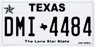 TX license plate DMI4484