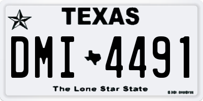 TX license plate DMI4491