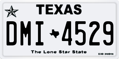 TX license plate DMI4529