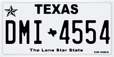 TX license plate DMI4554