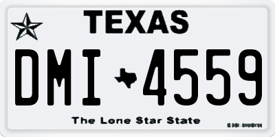 TX license plate DMI4559