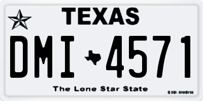 TX license plate DMI4571