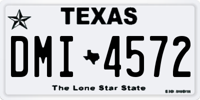 TX license plate DMI4572
