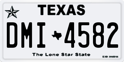 TX license plate DMI4582