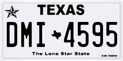 TX license plate DMI4595