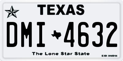 TX license plate DMI4632