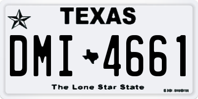 TX license plate DMI4661