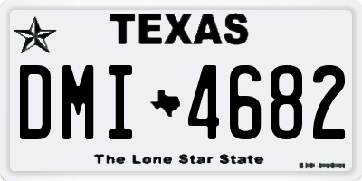 TX license plate DMI4682