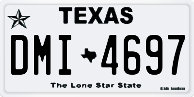 TX license plate DMI4697