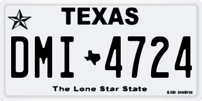 TX license plate DMI4724