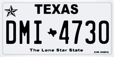 TX license plate DMI4730