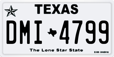 TX license plate DMI4799