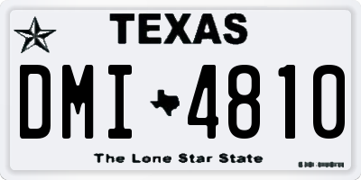 TX license plate DMI4810