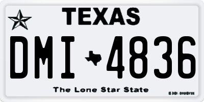 TX license plate DMI4836