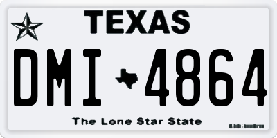 TX license plate DMI4864