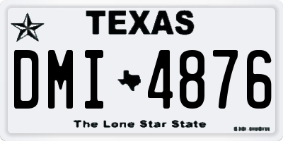 TX license plate DMI4876