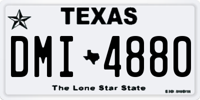 TX license plate DMI4880