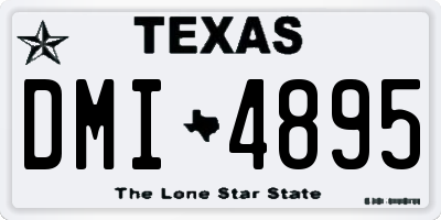 TX license plate DMI4895