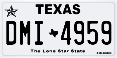 TX license plate DMI4959