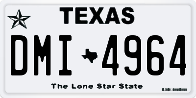 TX license plate DMI4964