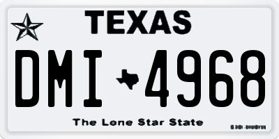 TX license plate DMI4968