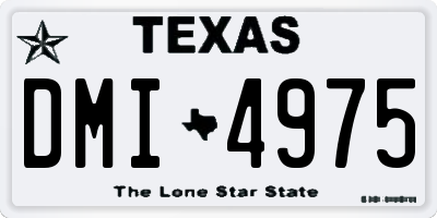 TX license plate DMI4975