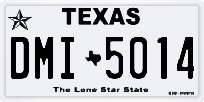 TX license plate DMI5014