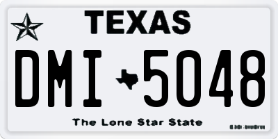 TX license plate DMI5048