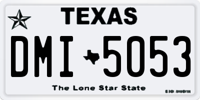 TX license plate DMI5053