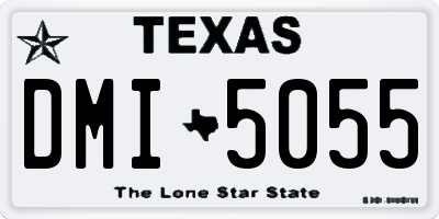 TX license plate DMI5055