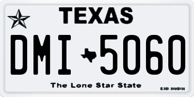 TX license plate DMI5060