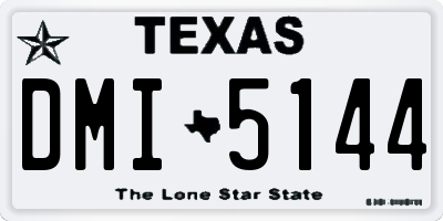 TX license plate DMI5144